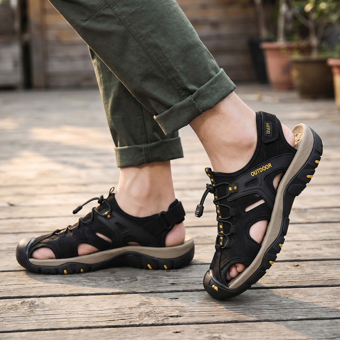 AirTrek — Hybride sportieve sandalen met teenbescherming